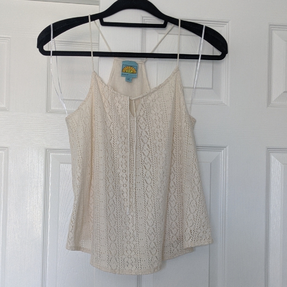 C&C California Beige Lace Camisole